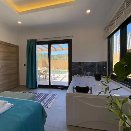Remarkable With Jacuzzi, Private Pool And Backyard In Fethiye
